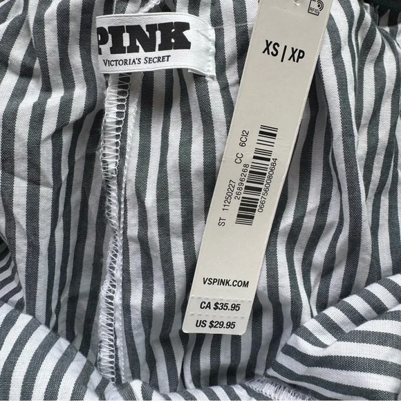 NWT Victorias Secret 2-piece Boxer Short Set Women’s XS Leopard Print/Stripes - Picture 14 of 15